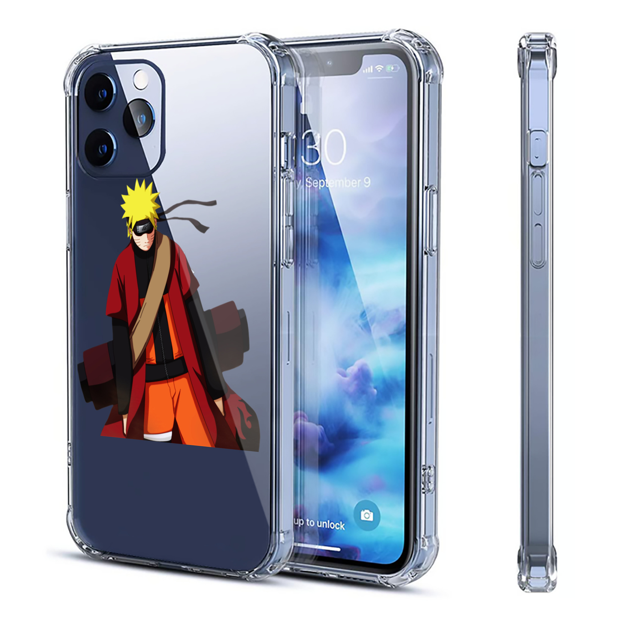 （画像用） NARUTO -ナルト- うずまき ナルト Uzumaki Naruto 【iPhone 12シリーズ対応】透明スマホケース（クリアソフトケース）